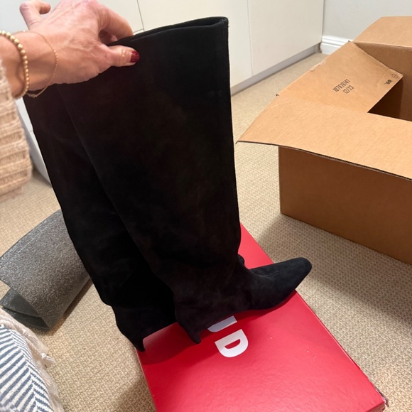 STAUD Wally Black Suede Boot - Picture 3 of 4